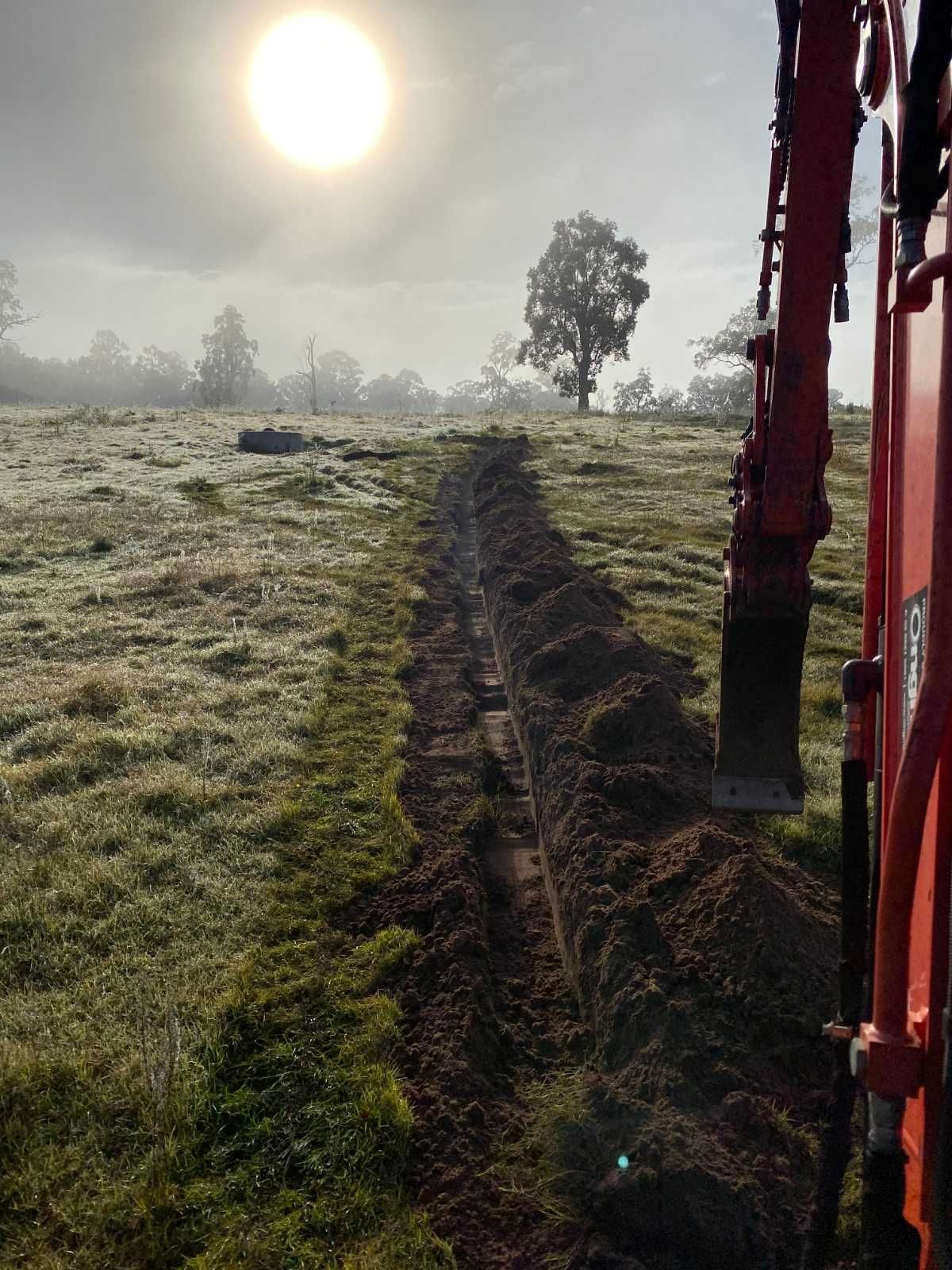 A machine digging a trench— Northstar Excavations In Alstonville, NSW