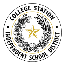 The logo for the college station independent school district.