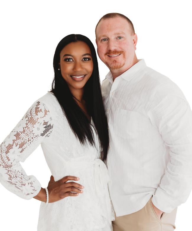 A man and a woman are posing for a picture together.