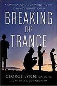 Book cover: silhouettes of children and a parent looking at screens, title