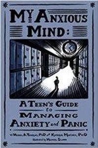 Book cover: A lone person stands in a dark, empty school hallway facing a clock. Text reads