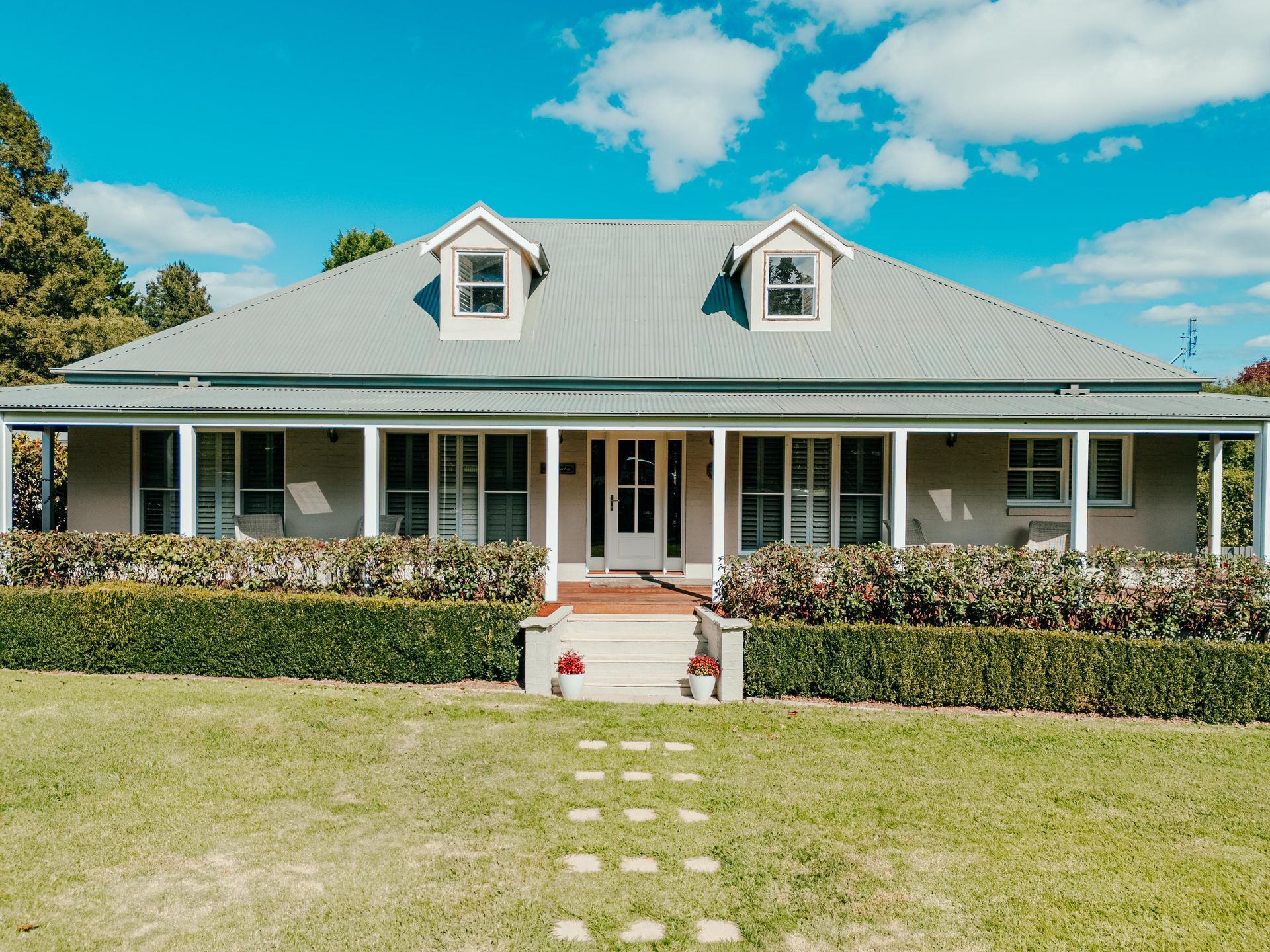 White Farmhouse With Porch — Mittagong Painting in Welby, NSW