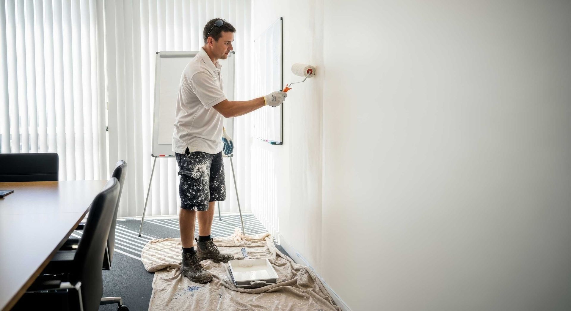 Updated Paintwork In A Home Office Interior Rockhampton