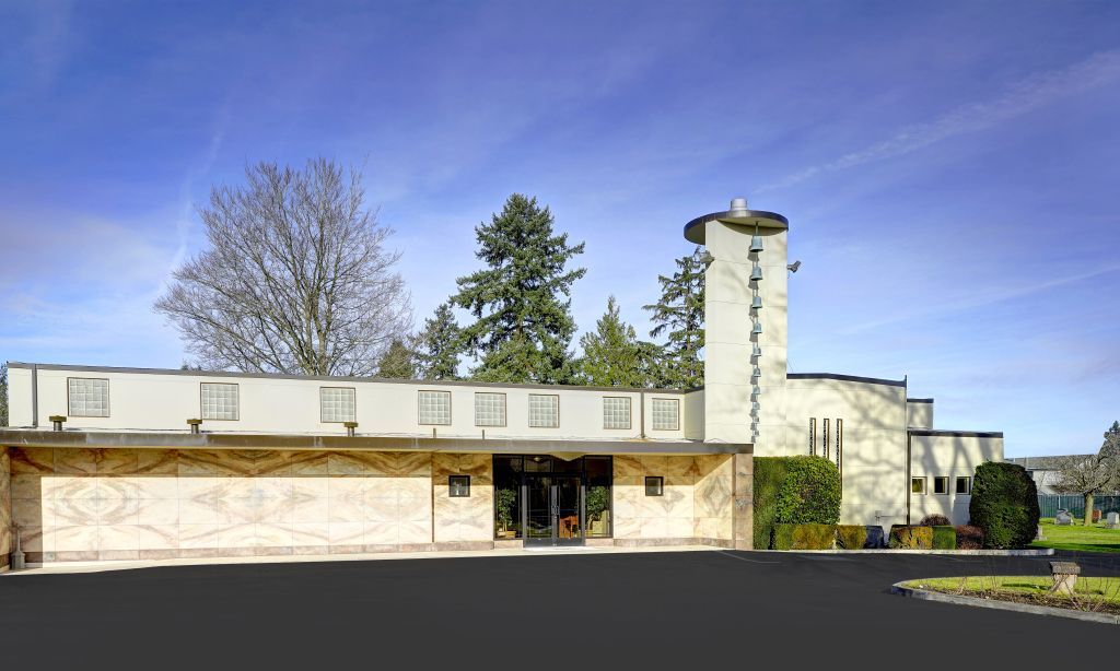 Rose City Cemetery and funeral home exterior