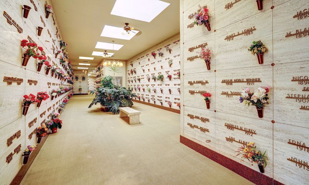 Rose City Cemetery and funeral home indoor mausoleums