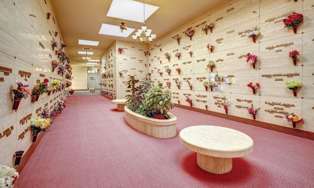Rose City Cemetery and funeral home indoor mausoleums