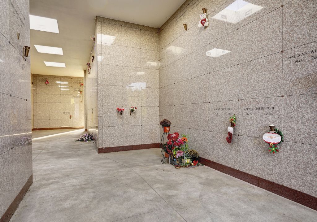 Rose City Cemetery and funeral home indoor mausoleums