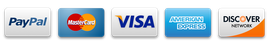 Paypal visa mastercard discover and discover network are shown