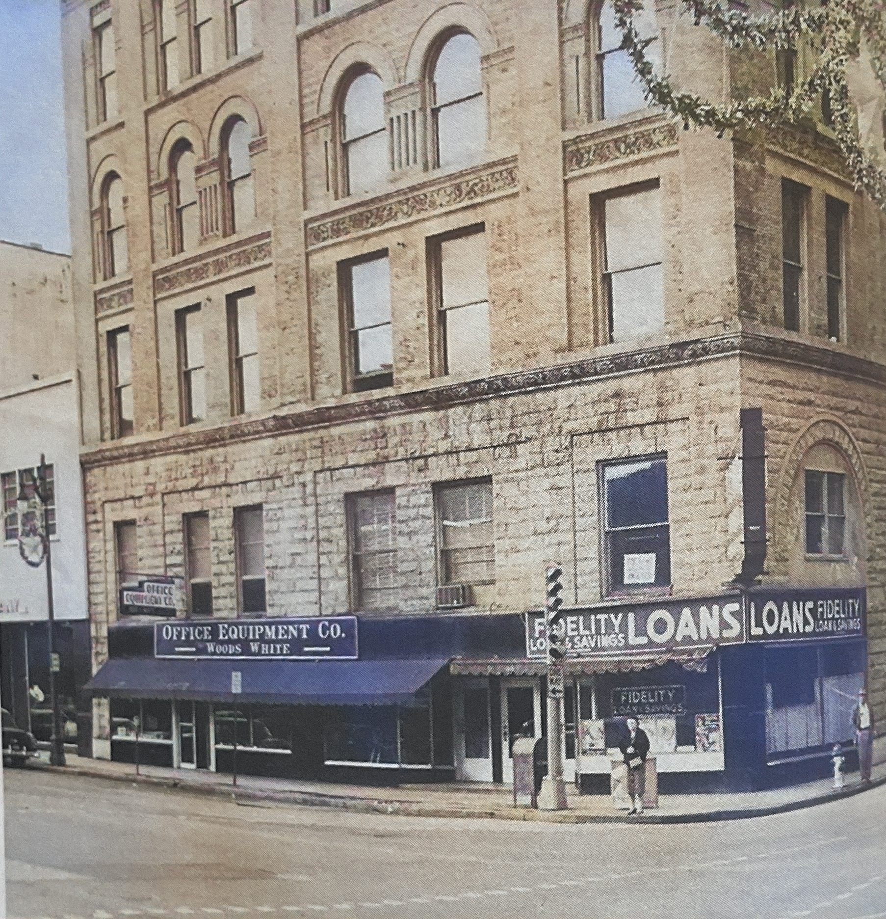 A building with a sign that says loans on it
