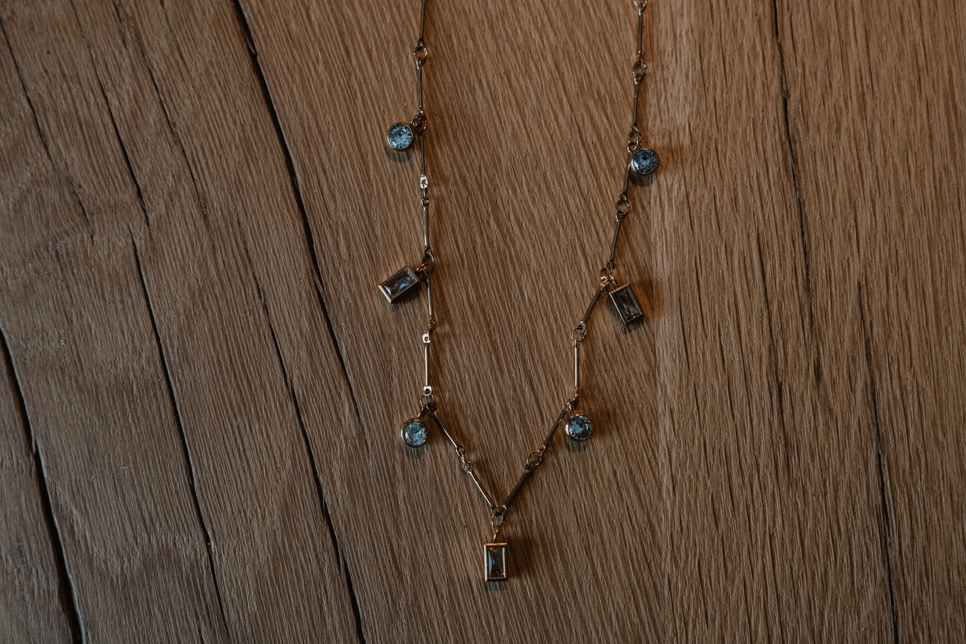 Navette steentjes ketting