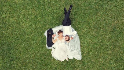 matrimonio foto con drone
