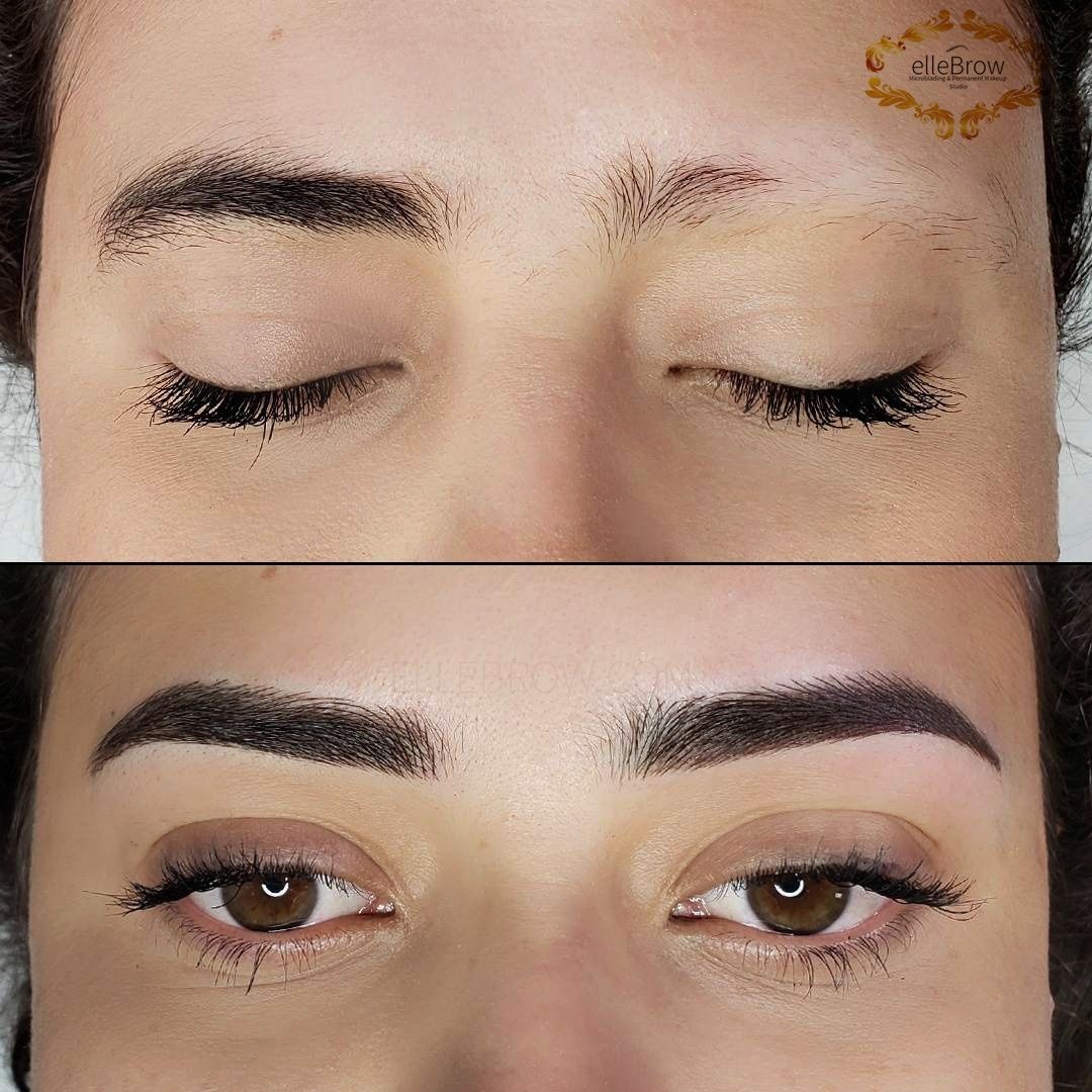 Permanent Makeup Before and After by Ellebrow