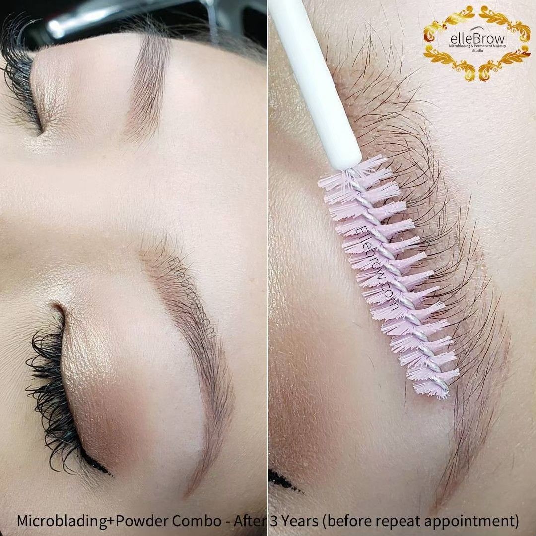 3 Year Old Microblading - Light Pigment on Normal Skin