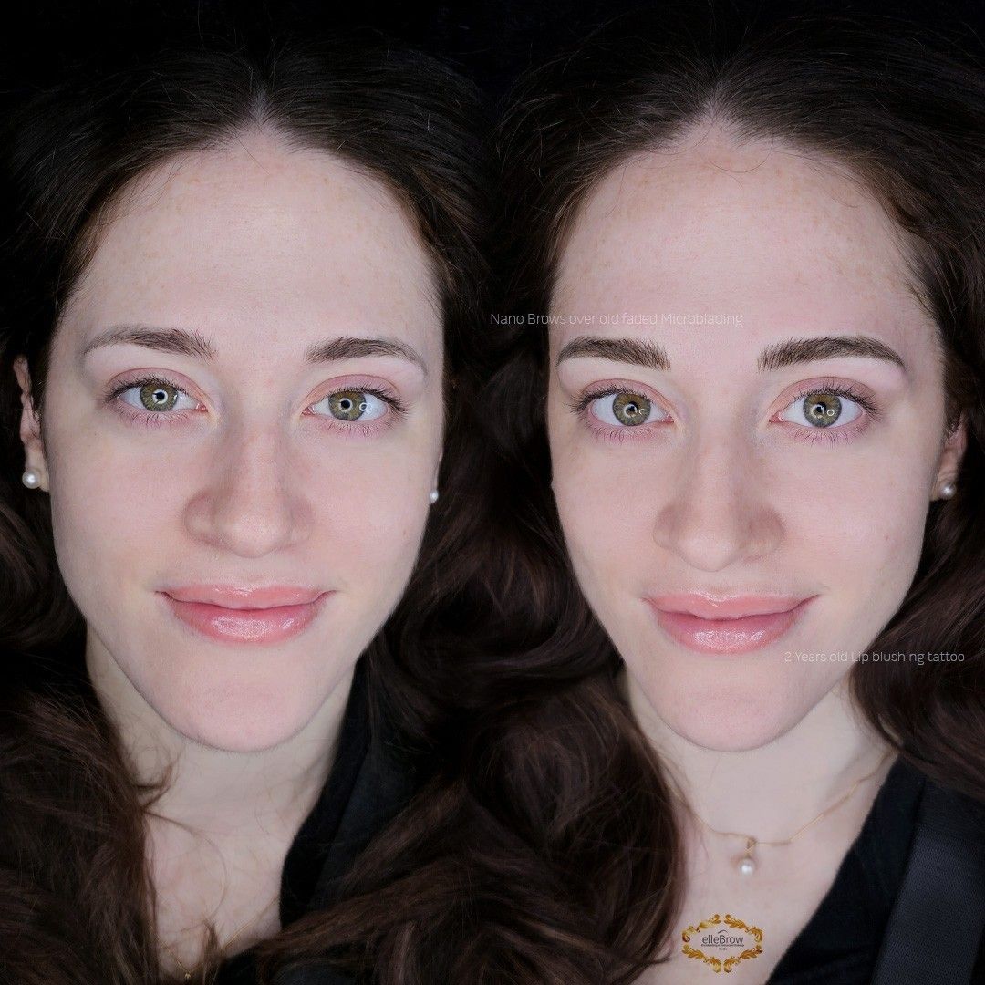 Nano Brows on top of Microblading