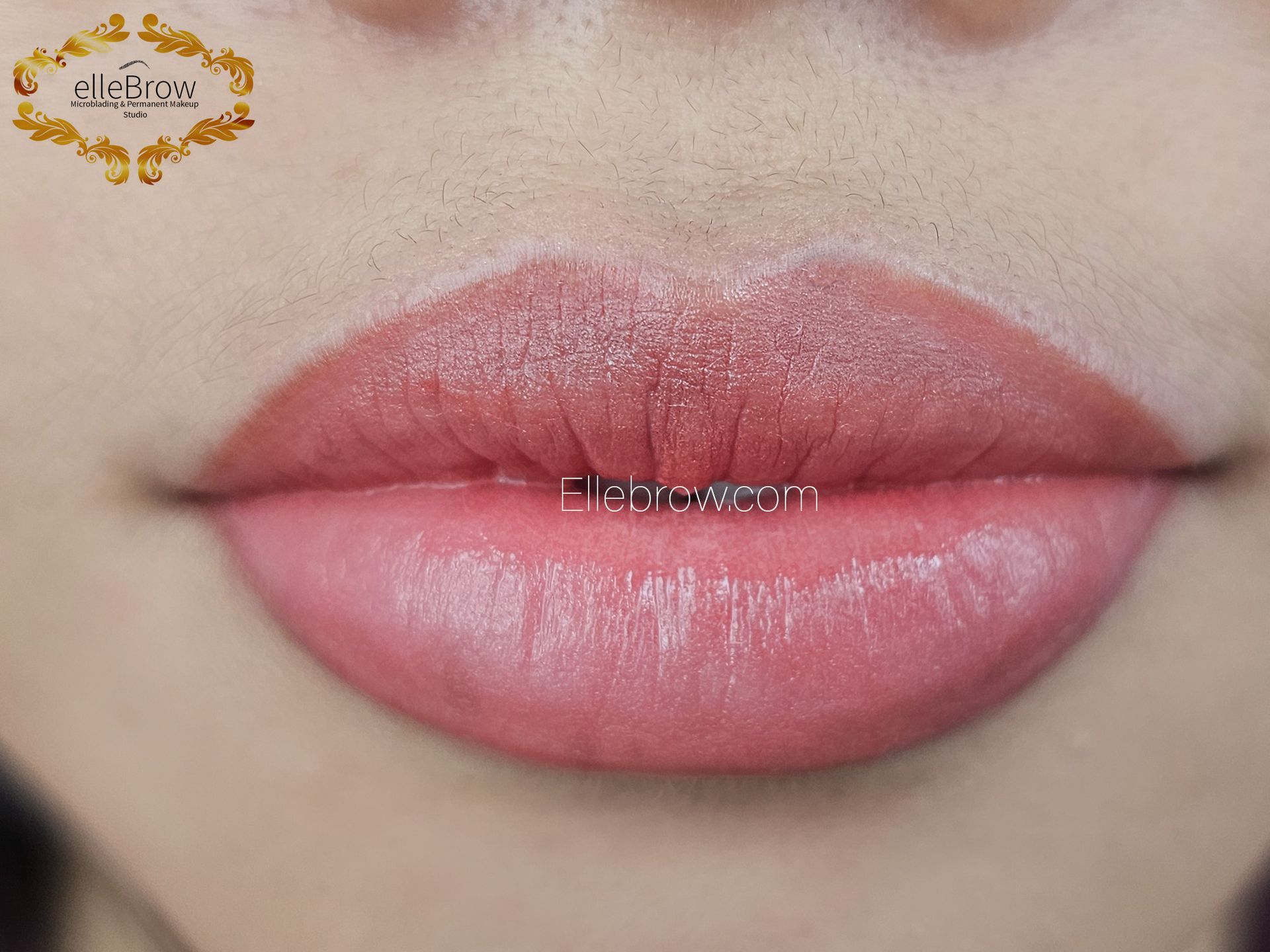 Lip Blushing After