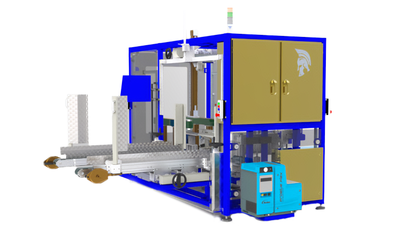 Titans Packaging - EOS T20 case erector. Automatic case erector with speeds up to 20 cases per minute.