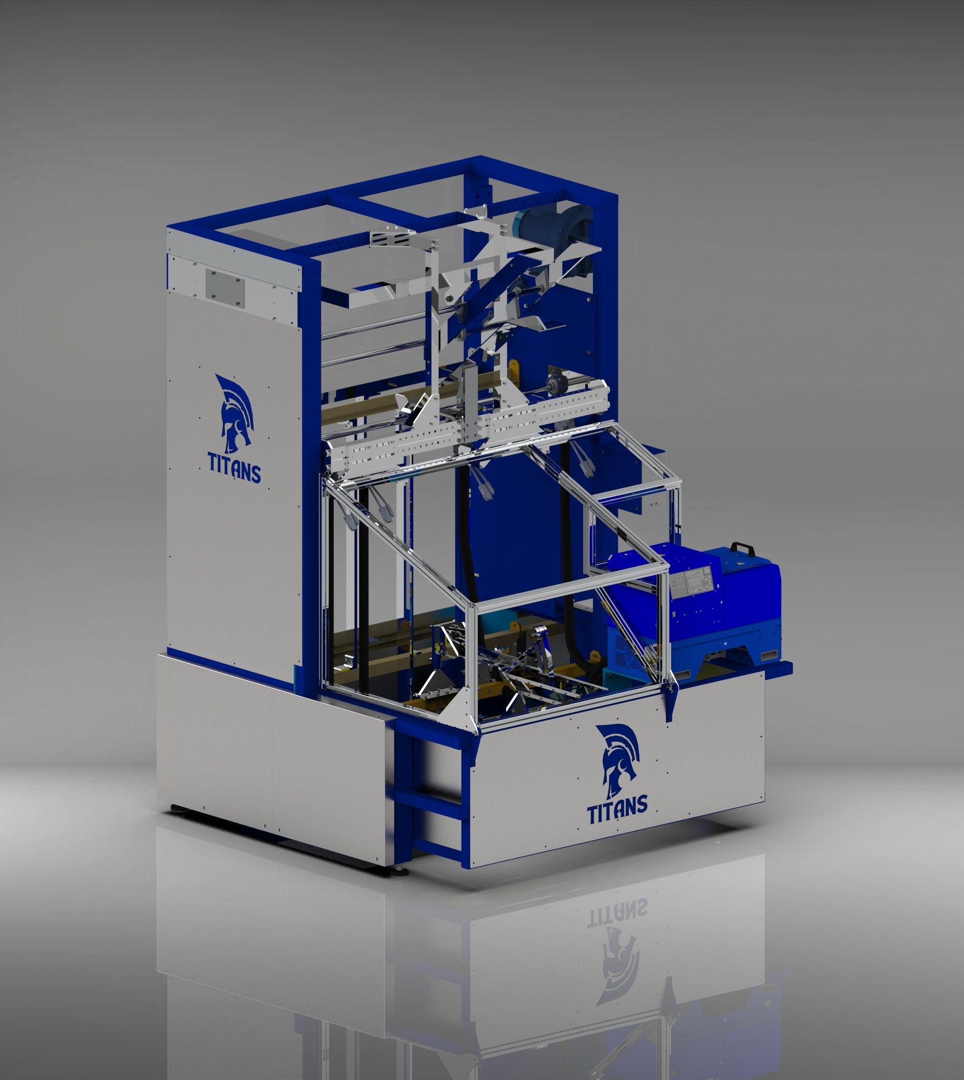 Titans Packaging Coeus TF20 Tray Former. Up to 20 trays per minute.