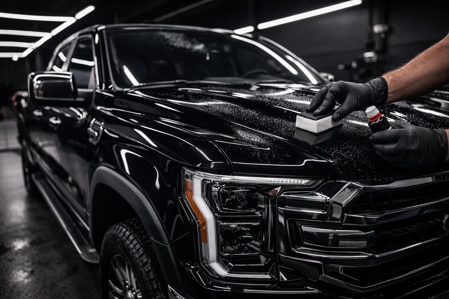 Ceramic coated truck exterior
