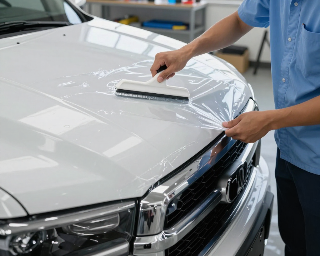 Truck hood PPF protection
