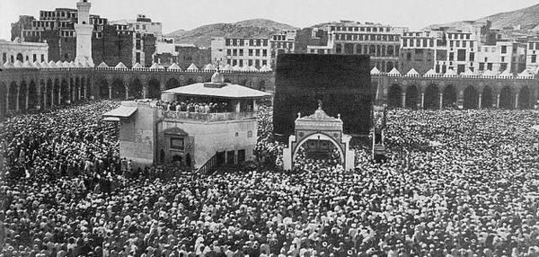 Zwart-wit foto Kaaba