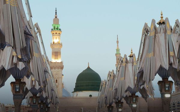 Groene koepel Masjid An Nabawi