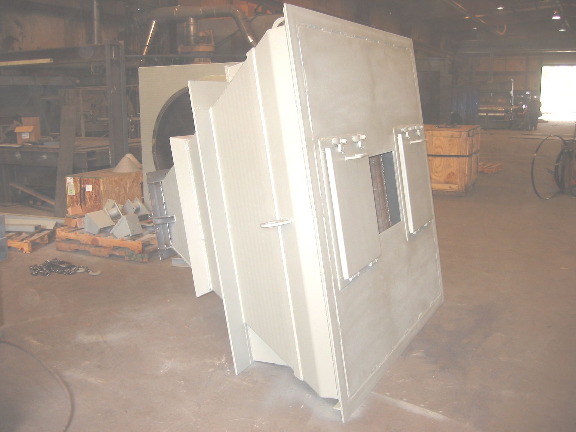 BOF Basic Oxygen Furnace material transfer hopper with carbide overlay liners - SureAlloy