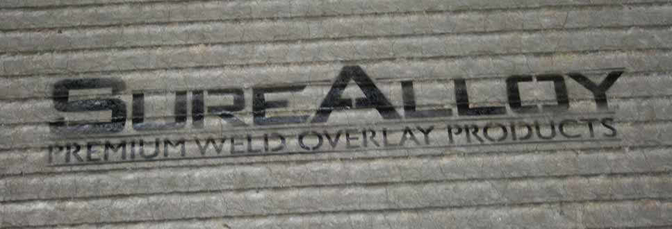 SureAlloy Premium Carbide Overlay Plate surface - CCO Plate - COO plate - carbide wear plate
