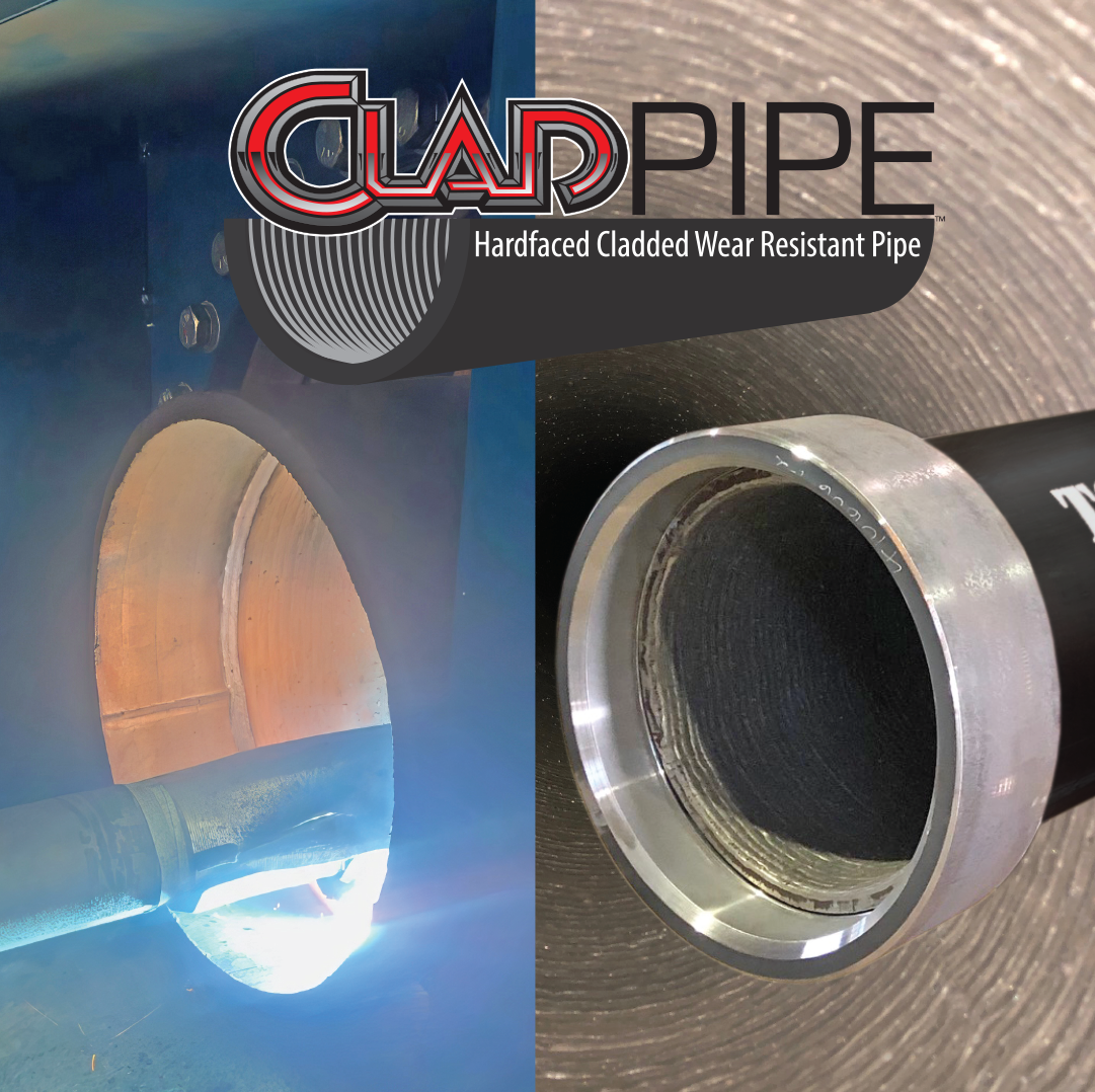Hardface Cladded Wear Resistant Pipe