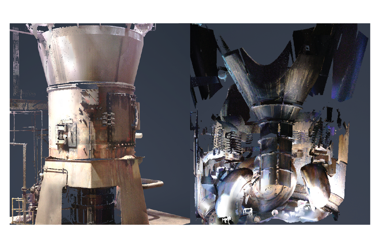 3D laser scan measurement and Engineering - power plant equipment