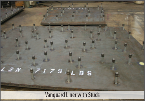 Vanguard Alloy Wear Plate Liner with Studs - AR500