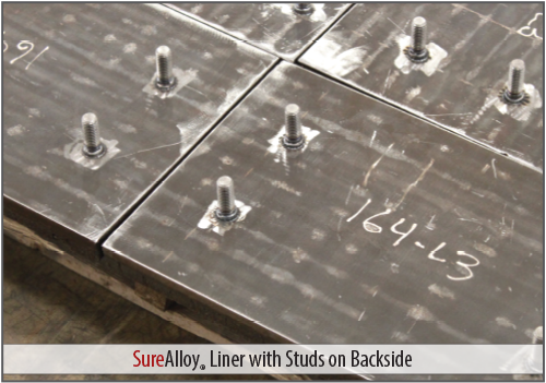 SureAlloy Premium Carbide Overlay Plate Liners - Studded