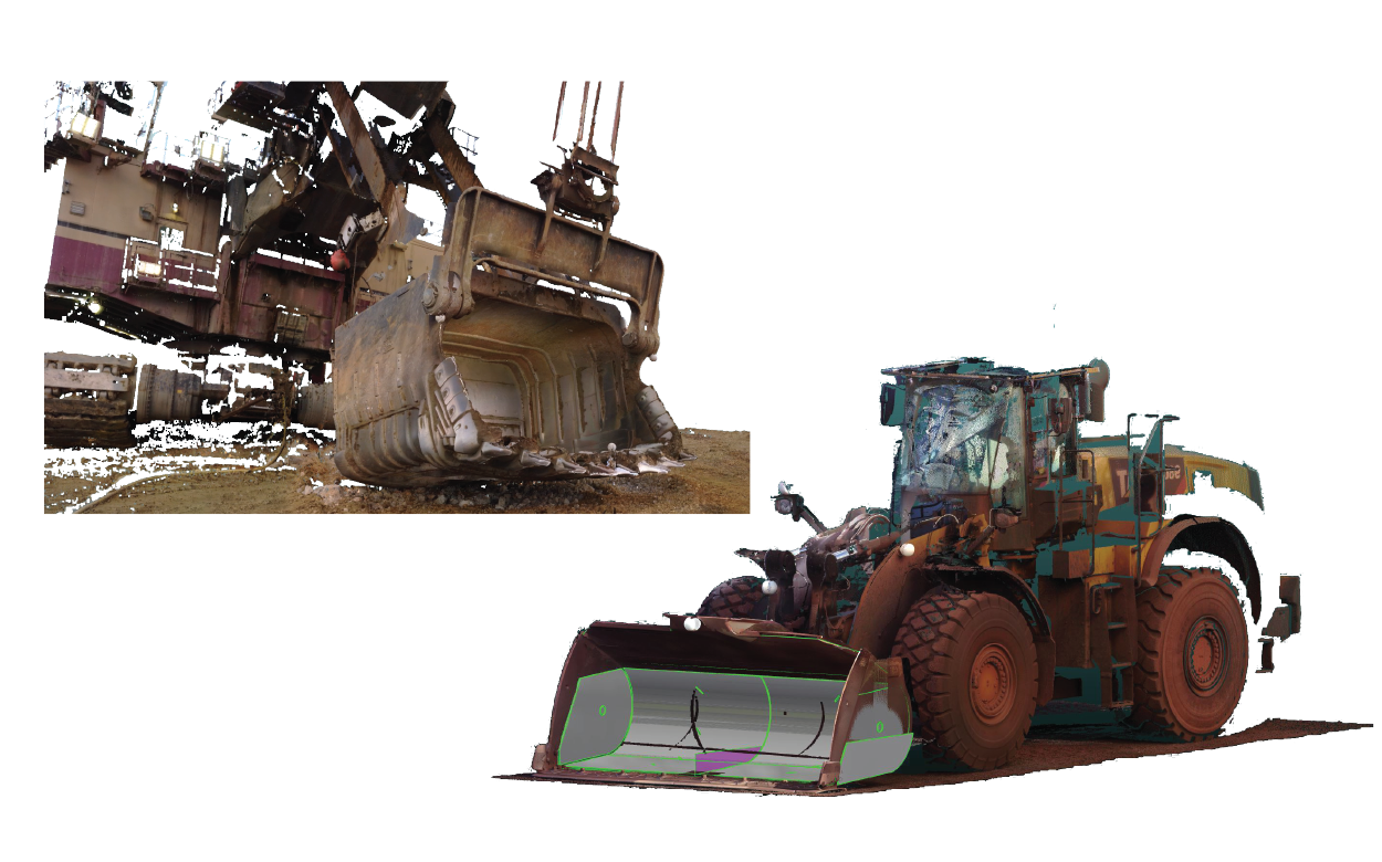 3D laser scan measurement and Engineering - mining equipment liners