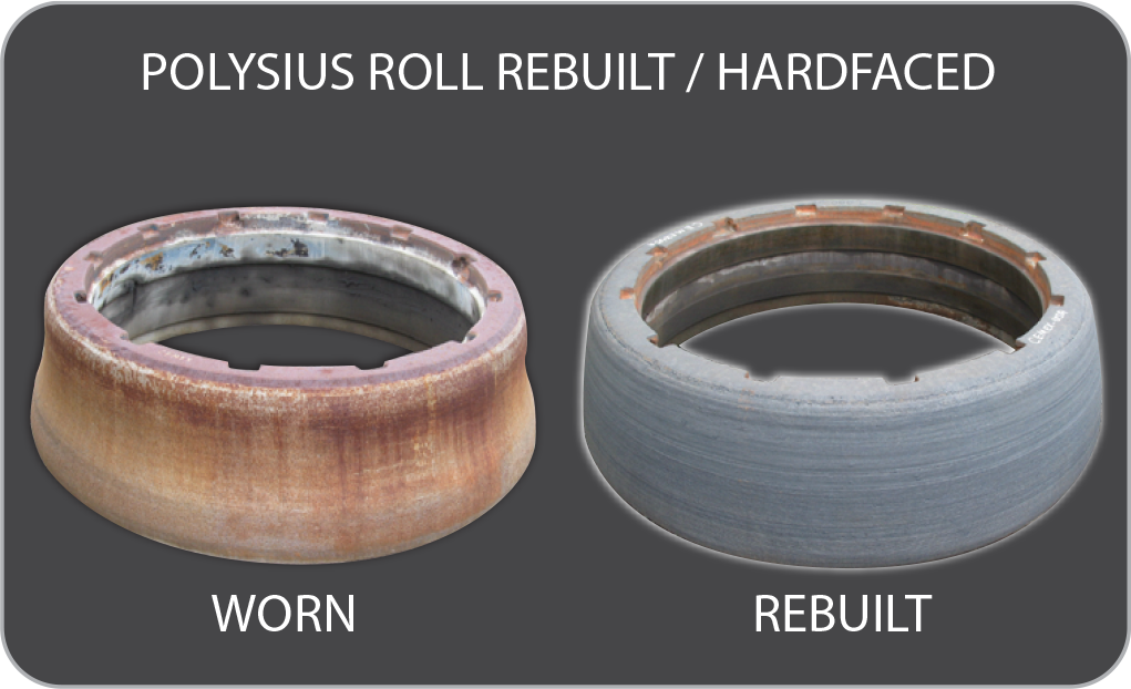 Polysius Series Tire Hardfacing - Rebuild