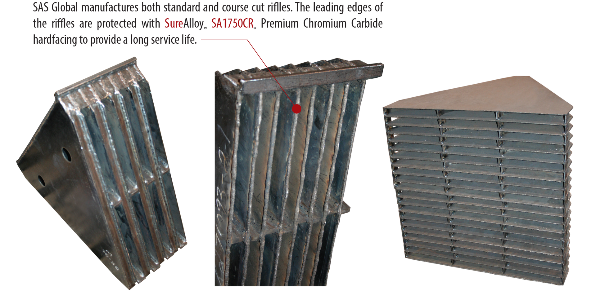 SAS RIffle Elements - Coarse Cut and Standard Cut Riffles