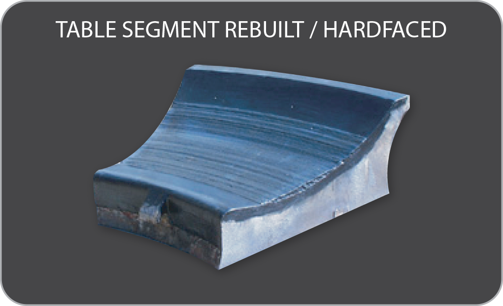 Segmented Table - Rebuild / Hardfacing
