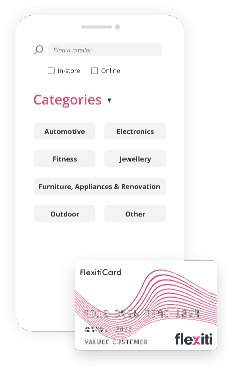A cell phone with a credit card next to it.