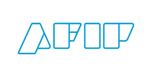 Logotipo con letras delineadas en azul sobre fondo blanco.
