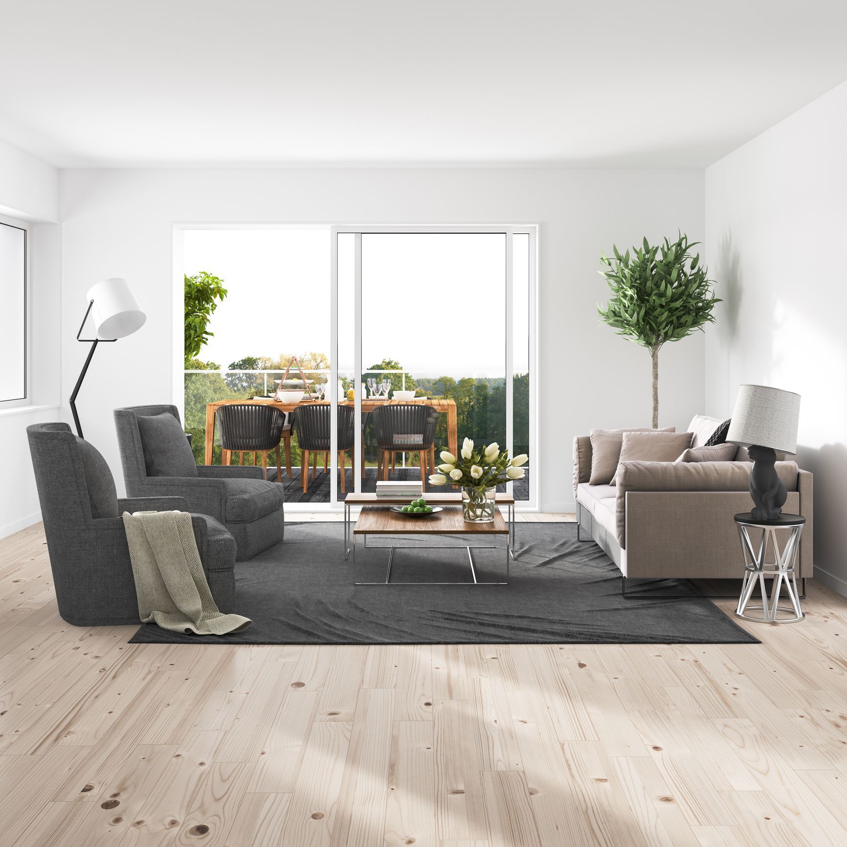 Modern Living Room with Balcony — Sale, VIC — Madden Glass & Aluminium