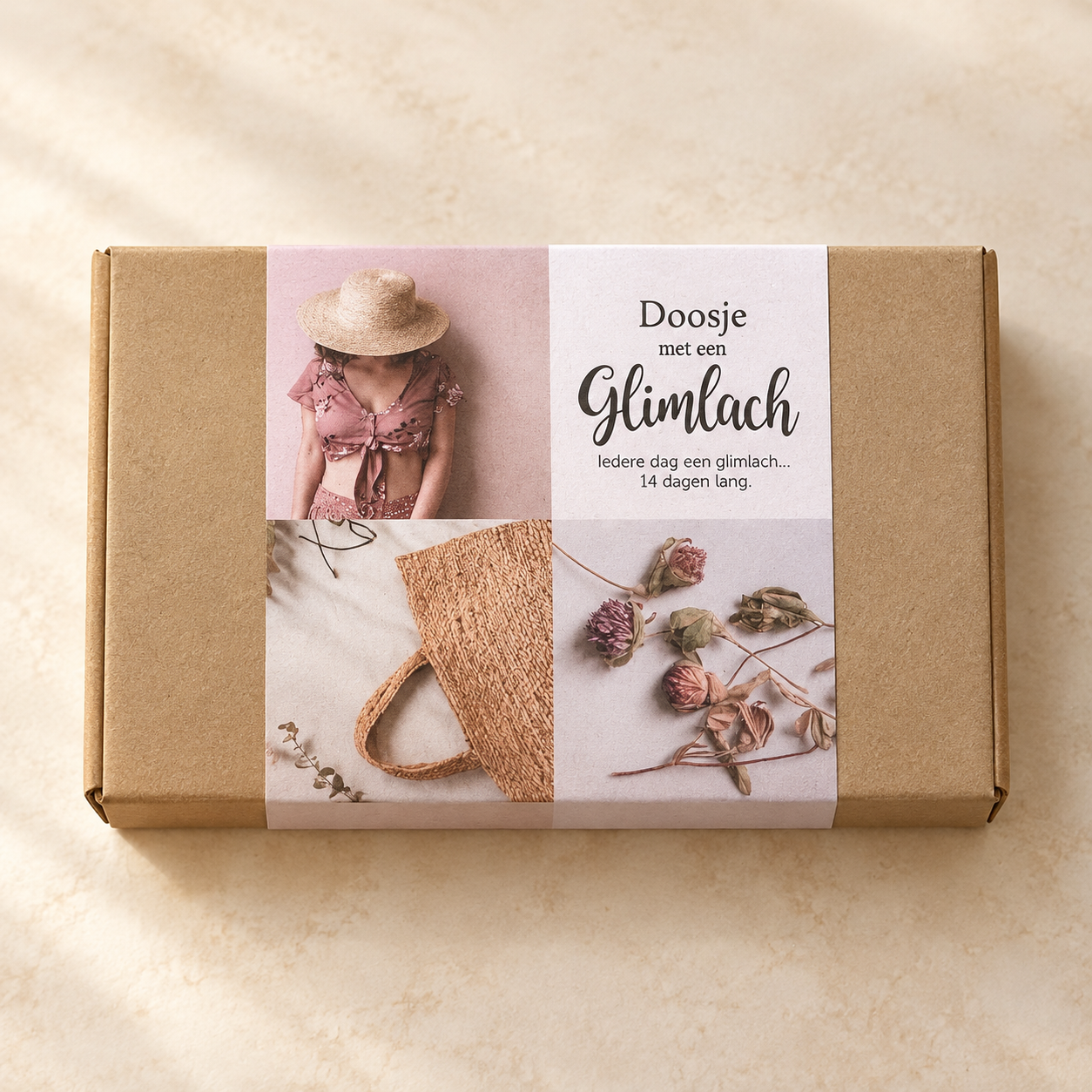 Give-X Doosje met een Glimlach Wild met zachte natuurtinten