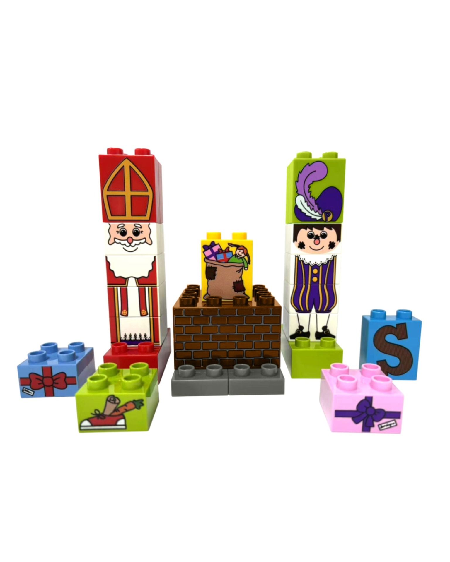 XL speelset Sint en Piet van SintBricks