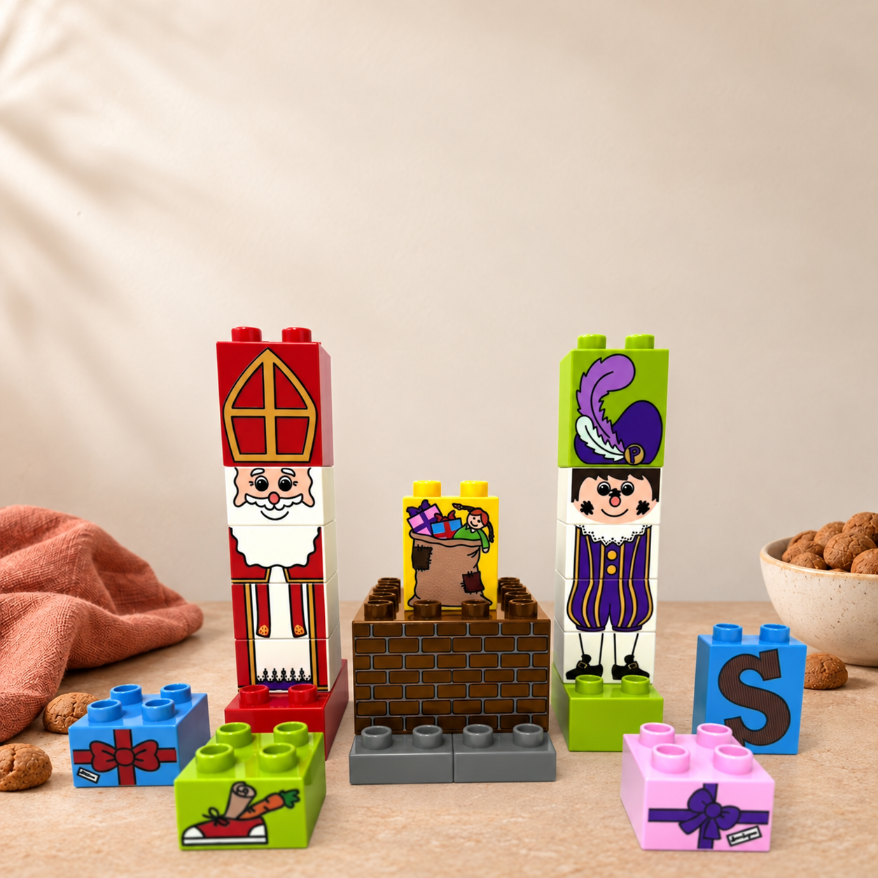 XL speelset Sint en Piet van SintBricks