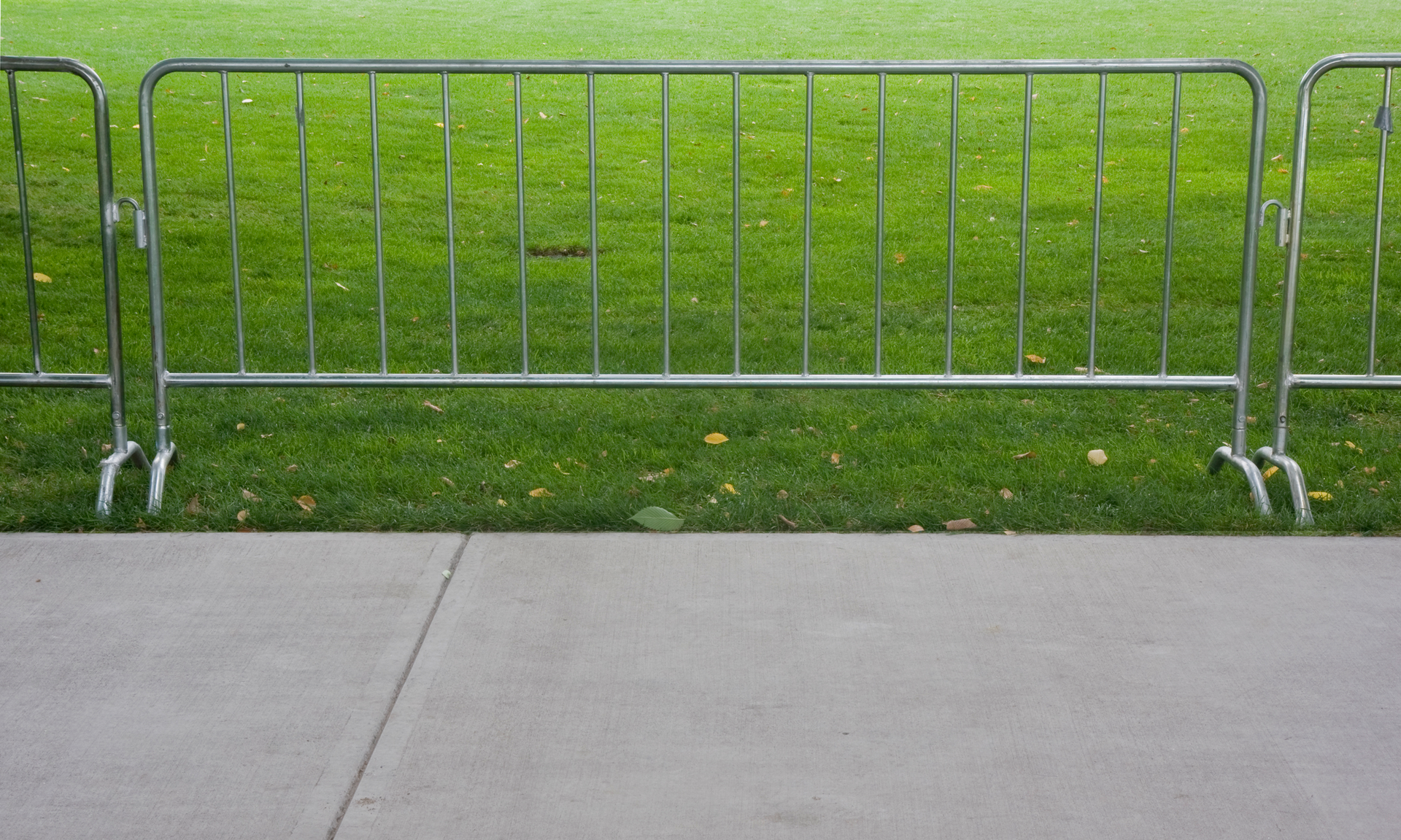 Temporary Galvanized Steel Crowd Control Barriers - A & R Rent-A-Fence