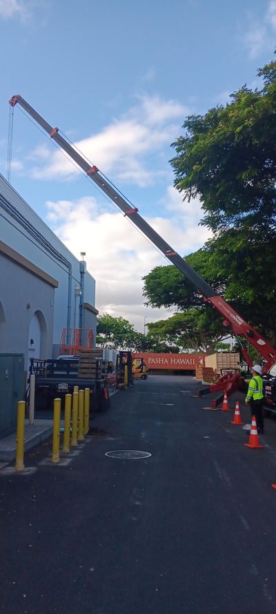 A/C mini crane job 1