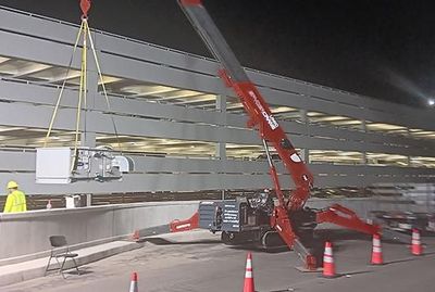 A/C mini crane job 2
