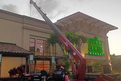 A/C mini crane job 3