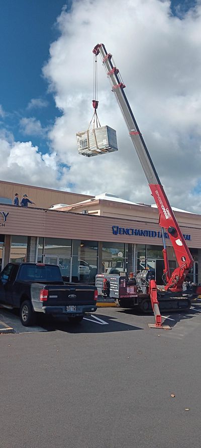 A/C mini crane job 4
