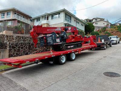 Crane mini crane job 2
