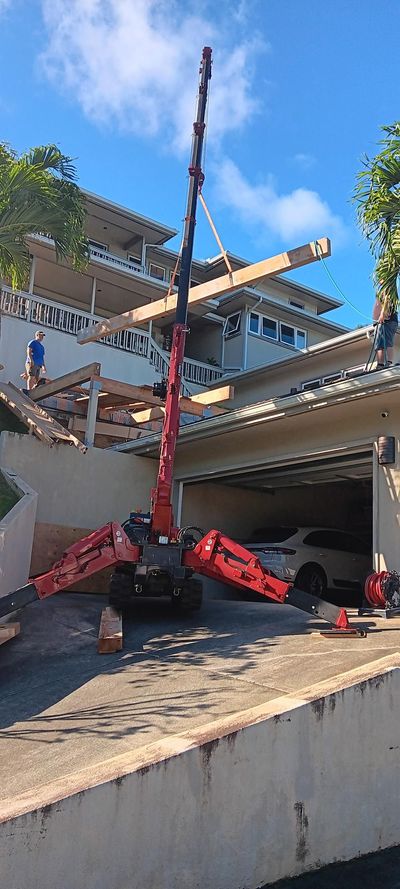 Homes mini crane job 5