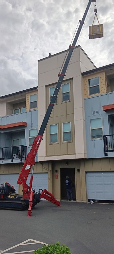 Homes mini crane job 9