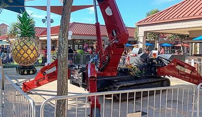 Small Spaces mini crane job 2